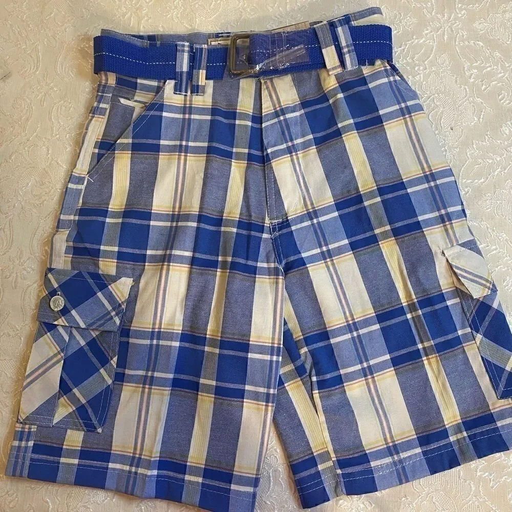 Seven Souls Boys Plaid Fashion cute Shorts Size 12